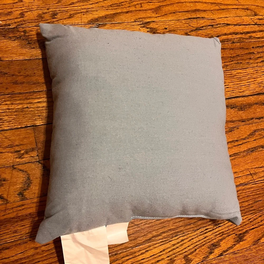 Holiday Snowman Pillow Trio with Blue and Red Accents